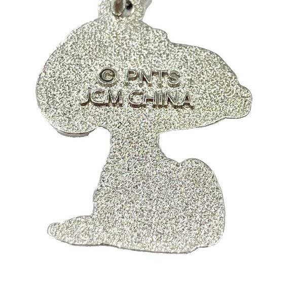 Peanuts Snoopy Beagle Dog Clip On Charm Zipper Pull Purse Charm Signed Enamel - Picture 4 of 6